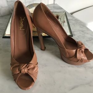 Tan/Beige YSL Heels